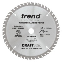 Trend CSB/16548TC Craft Saw Blade 165mm X 48t X 15.88 Thin Kerf 1.6mm £20.78